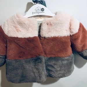 Faux- Fur baby coat